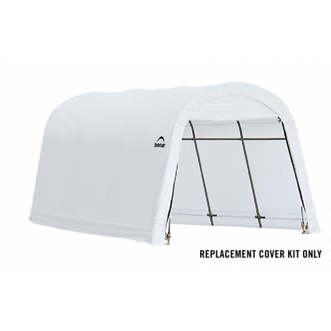 ShelterLogic Replacement Cover Kit 805430 10x15x8 Round 21.5oz PVC White