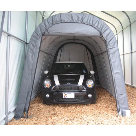 ShelterLogic 10W x 16L x 8H Round 14.5oz Grey Portable Garage