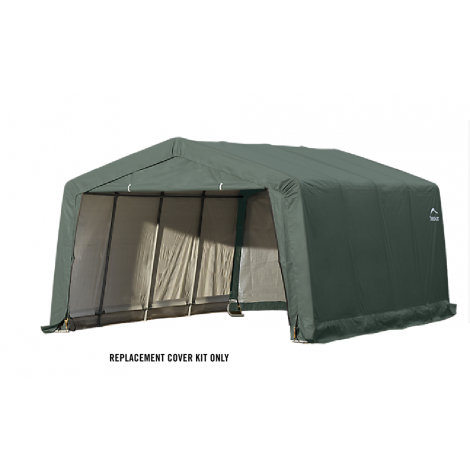 ShelterLogic Replacement Cover Kit 12x16x8 Peak 21.5oz PVC Green