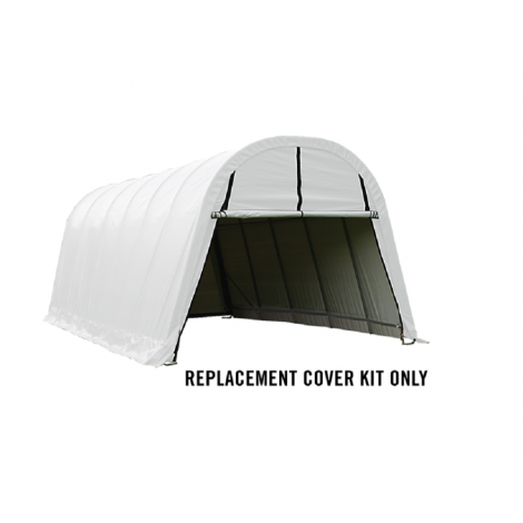 ShelterLogic Replacement Cover Kit 805230 251236 13x24x10 Round 21.5oz PVC White