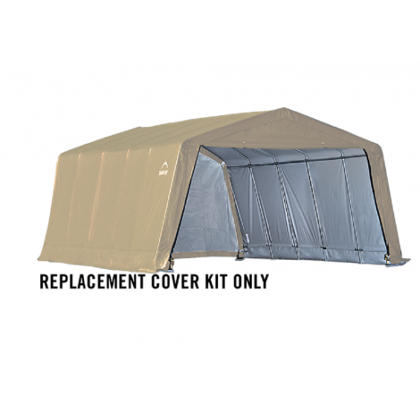 ShelterLogic Replacement Cover Kit 805122 12x20x8 Peak 14.5oz PVC Tan