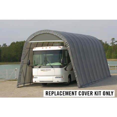 ShelterLogic Replacement Cover Kit 805036 15x40x16 Round 14.5oz PVC Grey