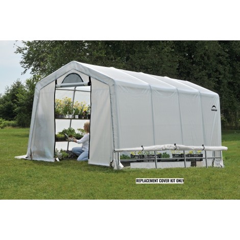 ShelterLogic 10x20x8 Peak Replacement Cover Kit for GrowIt Greenhouse 70658 90588 Translucent