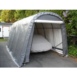 ShelterLogic 10W x 20L x 8H Round 9oz Green Portable Garage