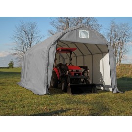 ShelterLogic 12W x 20L x 11H Barn 21.5oz White Portable Garage
