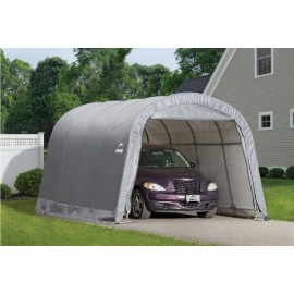 ShelterLogic 12W x 20L x 8H Round 7.5oz Grey Portable Garage