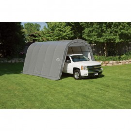 ShelterLogic 13W x 20L x 10H Round 21.5oz White Portable Garage