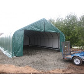 ShelterLogic 22W x 40L x 11H Peak 9oz Green Portable Garage