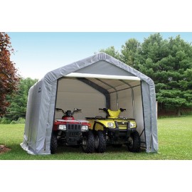 ShelterLogic 10W x 10L x 8H Peak 7.5oz Grey Portable Garage