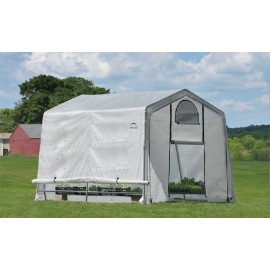 ShelterLogic 10W x 10L x 8H Peak Style GrowIT Greenhouse-in-a-Box 5.5oz Translucent Greenhouse
