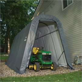 ShelterLogic 8W x 12L x 8H Round 9oz Tan Portable Garage