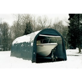 ShelterLogic 13W x 36L x 10H Round 21.5oz White Portable Garage